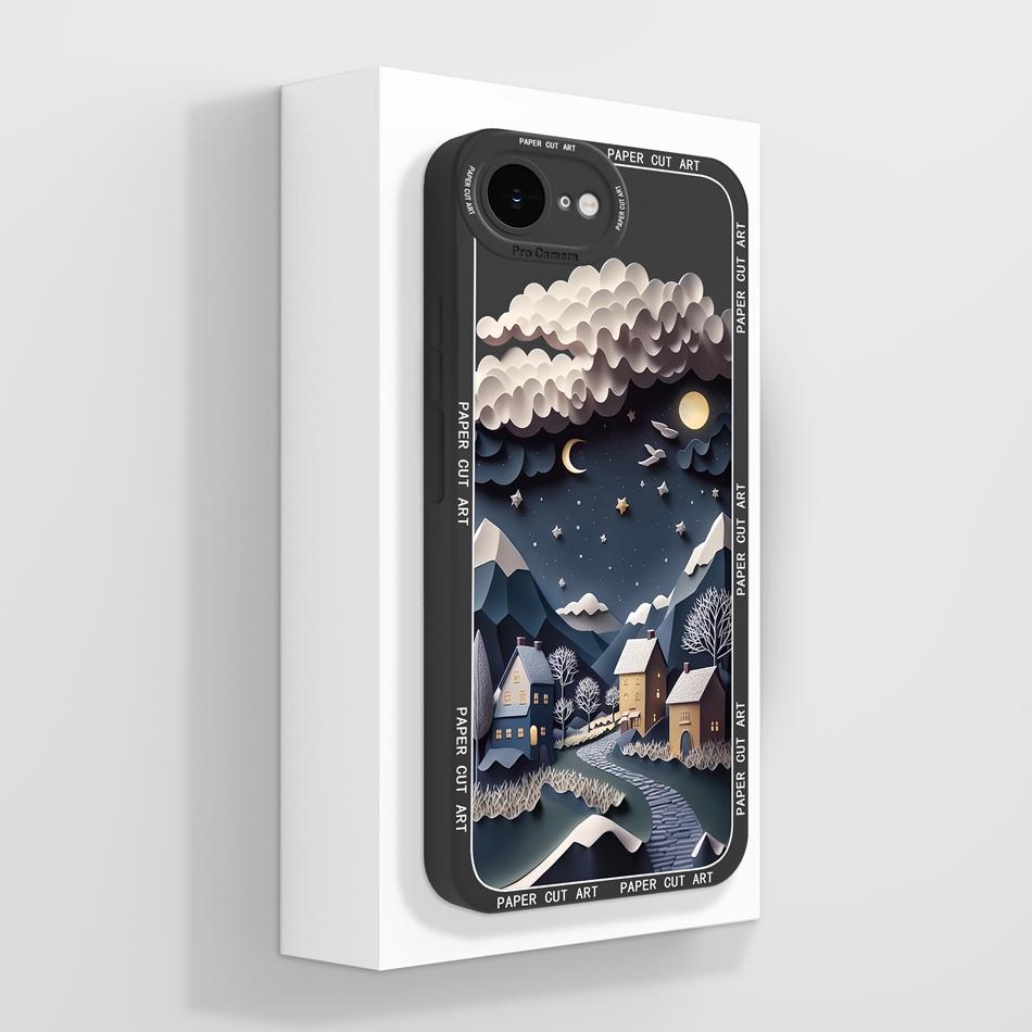 For iPhone 16E Phone Case Cute Panda Couple Funda For iPhone SE 2025 Camera Protection Back Cover Soft Liquid Silicone Protector