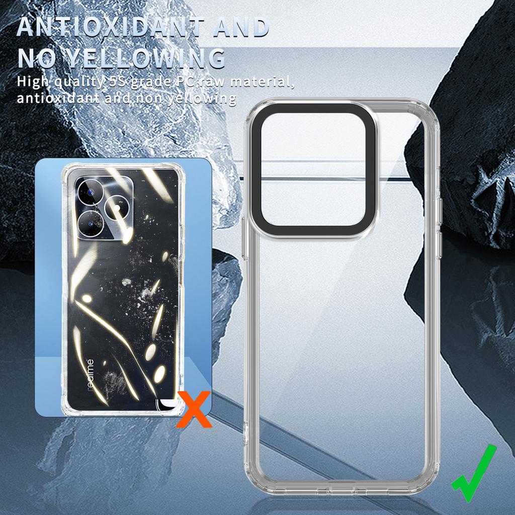 Dustproof Phone Cover for Realme C53 (Global)/Realme Narzo N53 4G Shell HD Clear PC+TPU Case