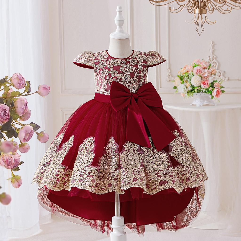 New Flower Girl Princess Wedding Dress for Children