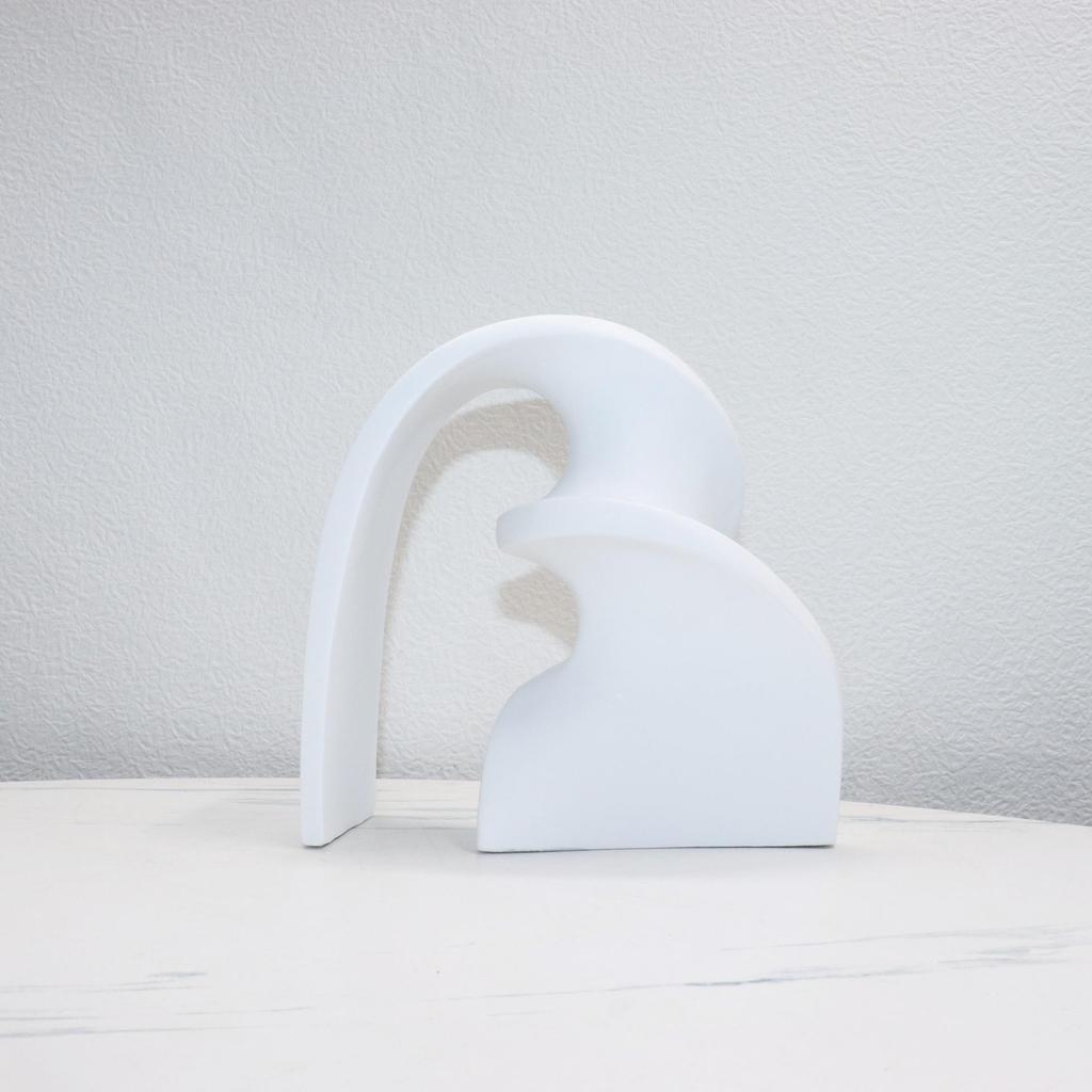 Modern Geometric Arch Ribbon Ornament for Living Room and Office Decor