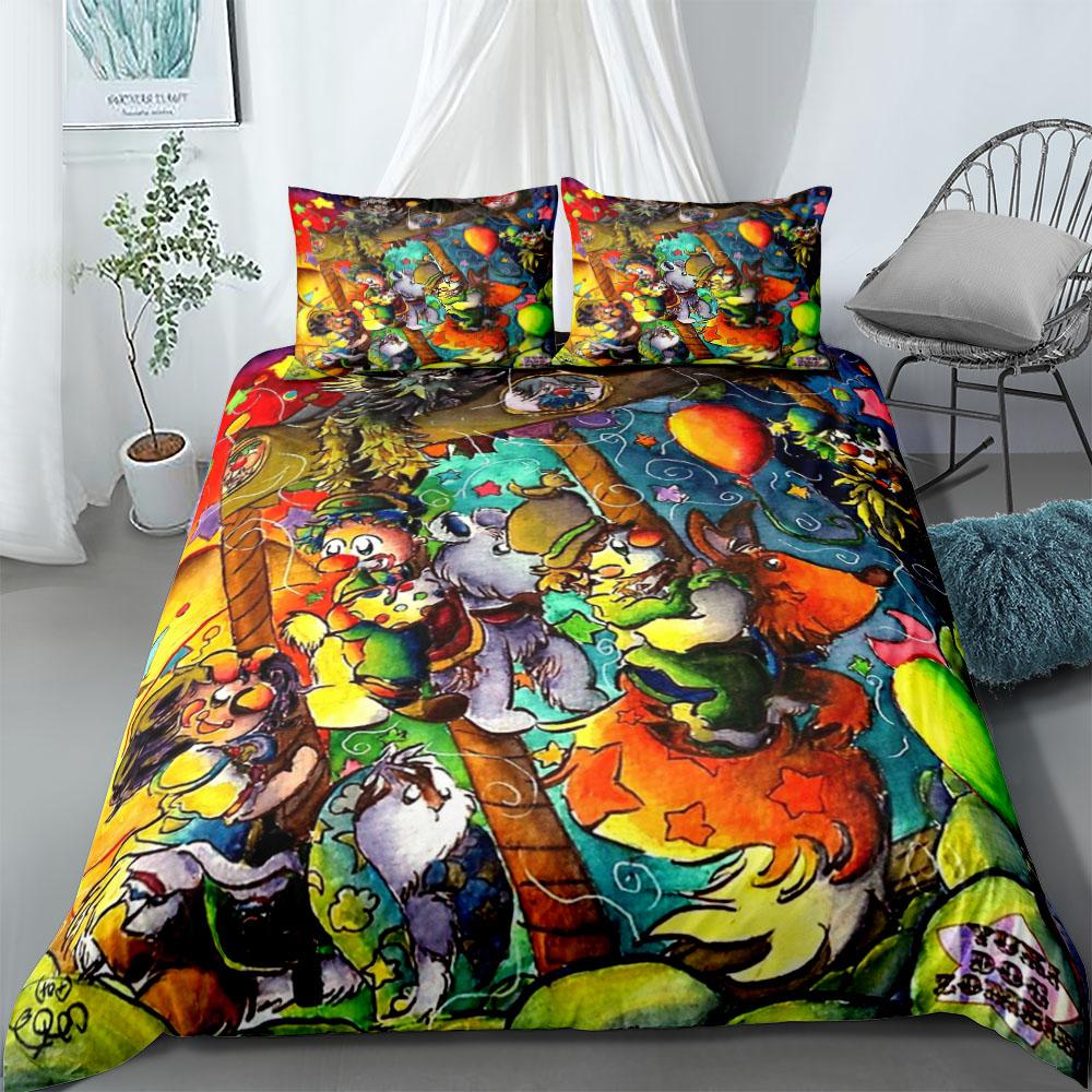 Babar and Zephir Bedding Set Without Sheet King Queen Double Full Twin Single Size Bed Linen Set