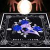 Divinations Tablecloth Skull Bird Head Flower Astrologys Tarot Cards Tablecloth Altars Cloth Divinations Game Accessory