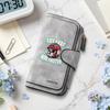 Skull Pattern Long Wallet Vintage Style Multi Slot Portable Purse for Daily Use