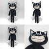 Siren Head Series Black Cat Plush Toy Soft Stuffed Doll Perfect For Horror Fans