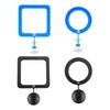 Aquariums Floating Plant Rings Fish Feeding Rings Square Round Floating Plant Aquaponic Plant Cultivation Set of 6