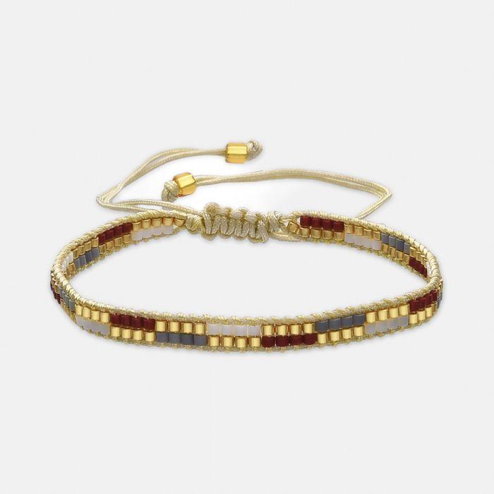 Bracelet - LUXENTER - Anlako - Cristal multicolore - Finition or jaune 18k - Alliage métallique