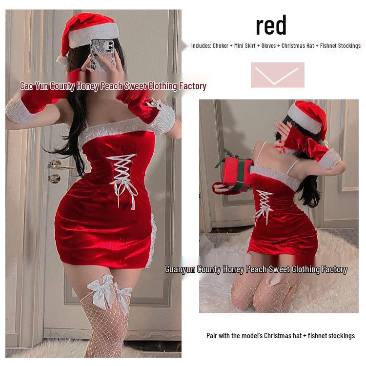 Sexy Slim-Fit Christmas & New Year Stage Costume Dress