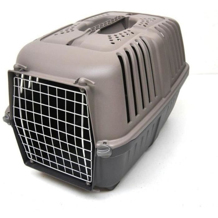 Transport Box - AIMÉ - PRATIKO for Dog and Cat In Plastic, 48 X 31 X 32 Cm, Metal Door