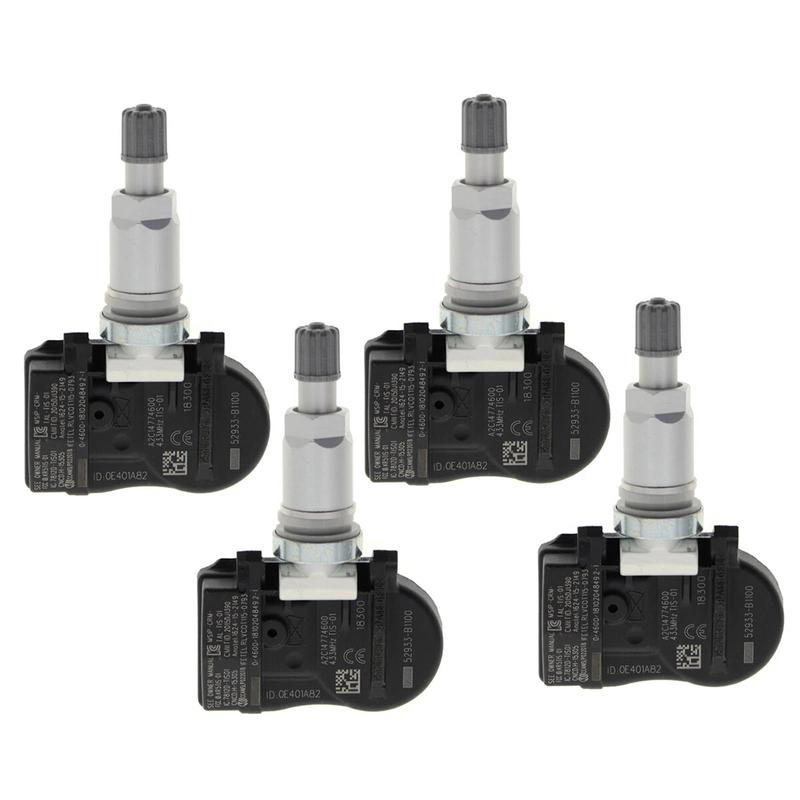 4pcs 52933-3N100 Tire Pressure Sensor TPMS 433MHZ For Hyundai Accent Genesis Ge Kia Sorento 529332M650 529333N100