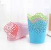 Storage Baskets Lace Hollow out Table Trash Can Pencil Holder Desk Organizer for Office School Home