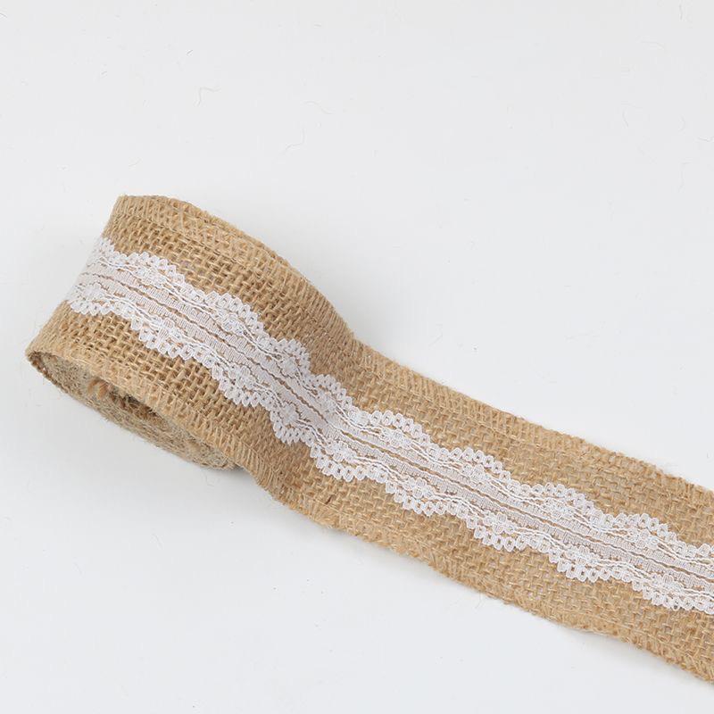Leinen Spitze Bandbreite Hanfseil Streifen Dekoration Kindergarten Ring Spitze Leinen Rolle Handgefertigt DIY Material Zubehör