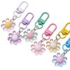 Mini Flower Keychain: Cute Resin Floral Charm Keyring, Ideal for Gifts and Bag Decoration