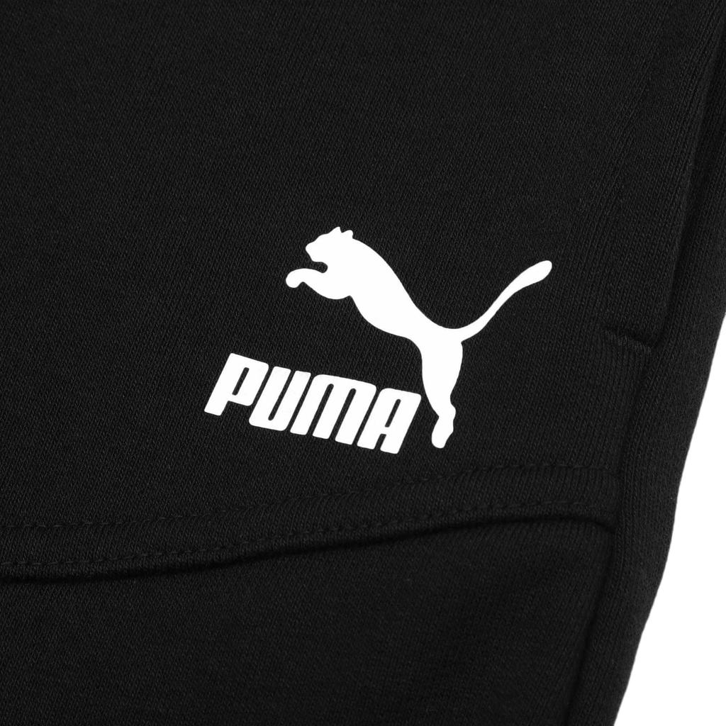 Puma Solid Color Logo Print Casual Drawstring Sports Pants Women bottoms Black 537621-01