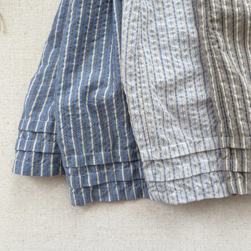 Mädchen Sommer Leinen Mückenschutz Caprihosen Koreanischer Stil Atmungsaktiv Elastischer Bund Kleinkind Kinder Outdoor Kleidung