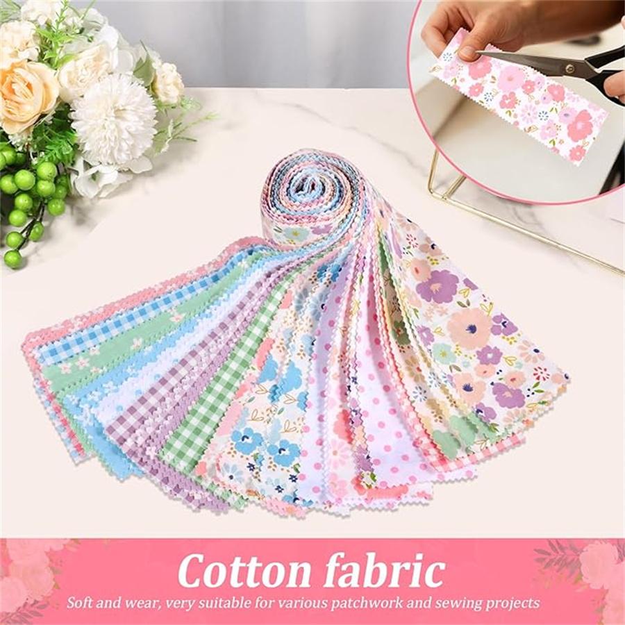 40 ks želé látky na patchwork proužky měkká patchwork látka 2,5 x 20 palců květinové patchwork látkové role na patchwork a šití