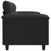 Vidaxl Sofa 2-Osobowa, Czarna, 140 Cm, Tapicerowana Mikrofibrą