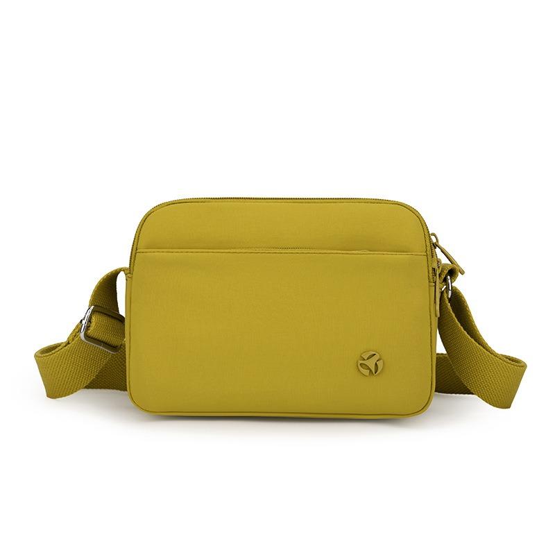 Multi-compartment messenger bag casual bag new lightweight nylon medium and women's bag large capacity shoulder small square bag