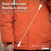 Heavy Duty Retractable Pull Badges ID Reel Carabiner Steel Wire Rope Buckle Key Holder Outdoor Tools