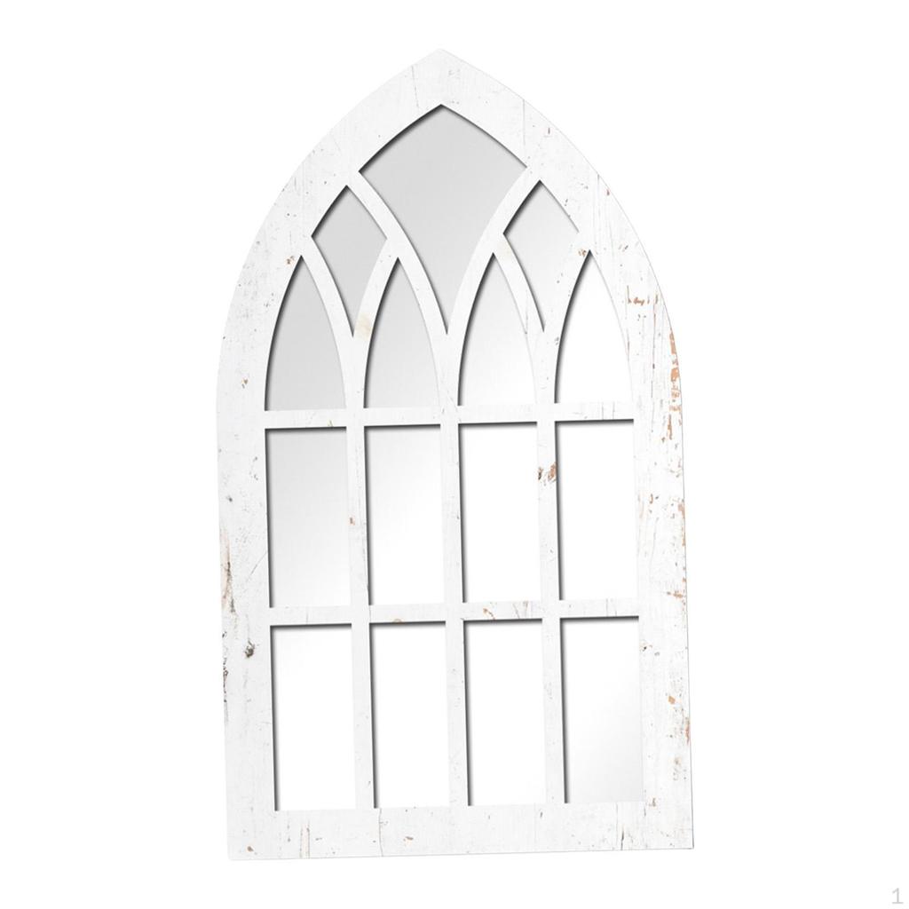 Mirror, Arched Decoration, Acrylic Wood Frame Art Decor for Living Room, Bedroom, Hotel
