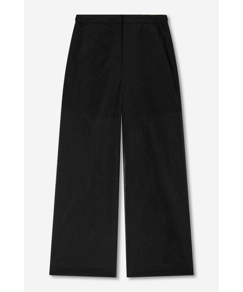 Jaa [Jaah] Women'S Sheer Wide Pants_Black