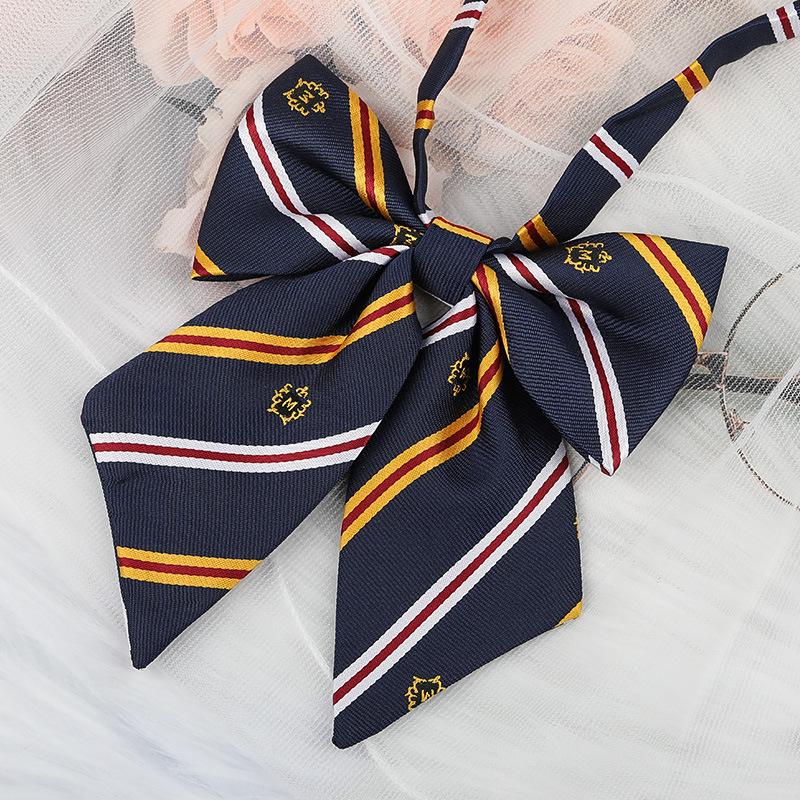 Jk Japanese Plaid Korean Version Of Collar Flower Graduate Female Collar Flower College Wind Streamer Jk Bow Shirt Accessories Sailor Suit