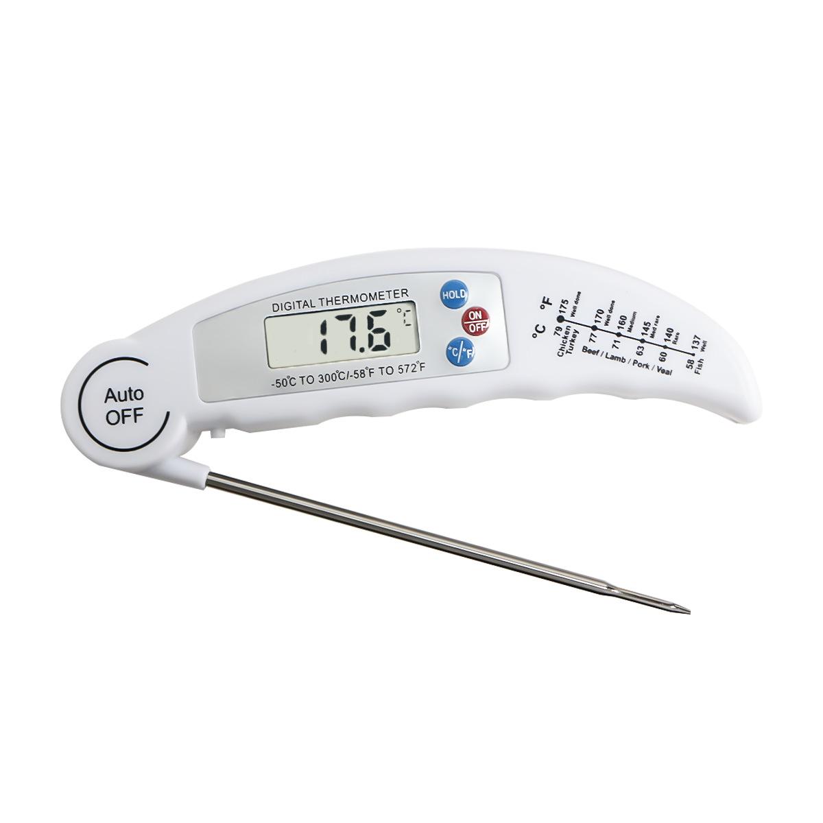 Kitchen Food Thermometer Foldable Digital Display Bbq Thermometer High-Precision Instant-Read Lcd Probe Grilling Kitchen Tools