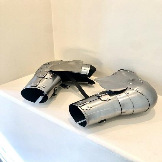 

Средневековый доспех 14-го века, имитация ролевых игр для взрослых, 18 г, сталь