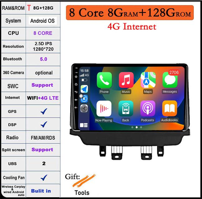 Android 14 For Mazda CX-3 CX3 Mazda 2 DK 2014-2021 QLED IPS CarPlay DSP Car Radio GPS Multimedia Player Navigation HU DVD 4G LTE