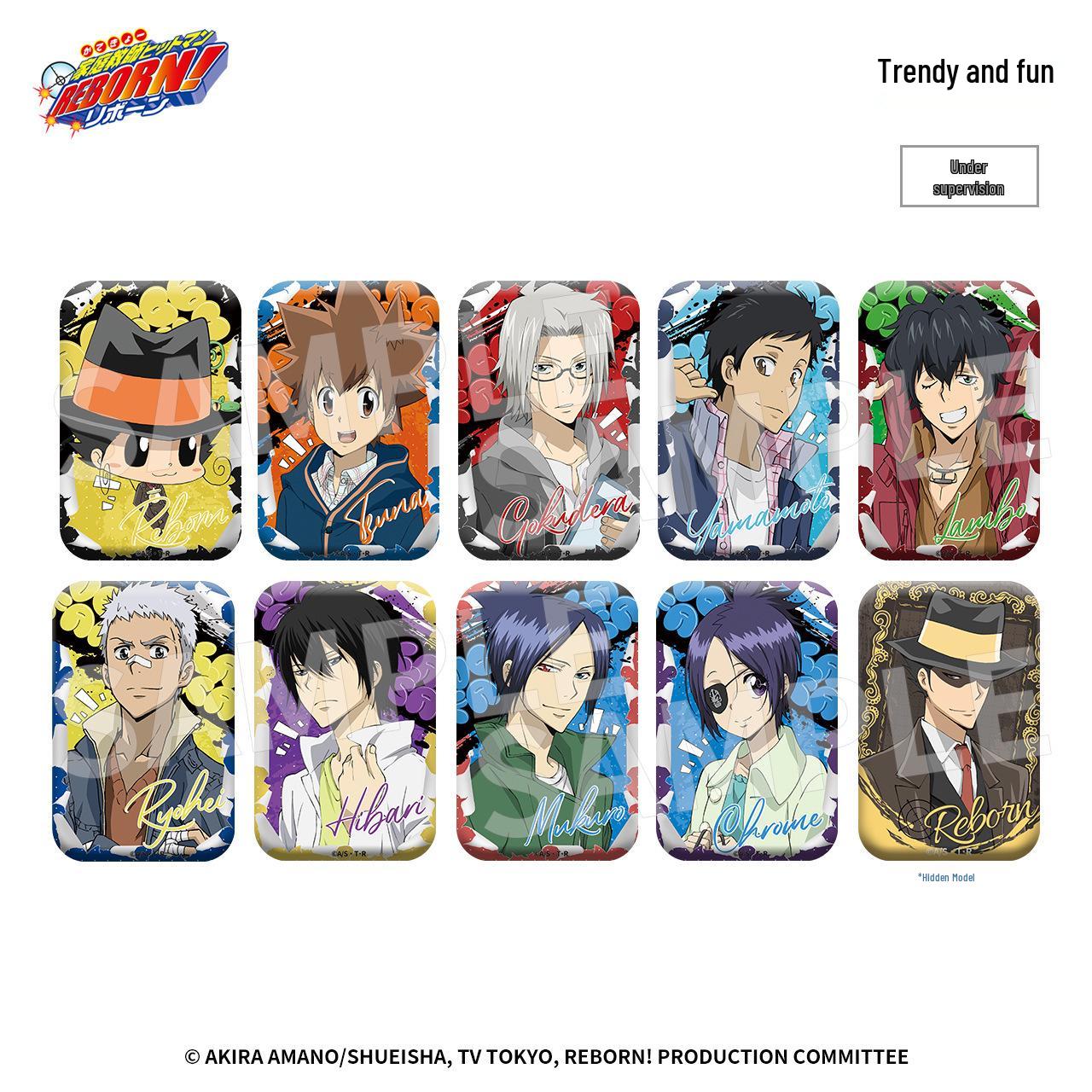 

Кейткё Хитман Reborn Серия Повседневность Значок Двойная вспышка Blind Box Approx. 55*85mm