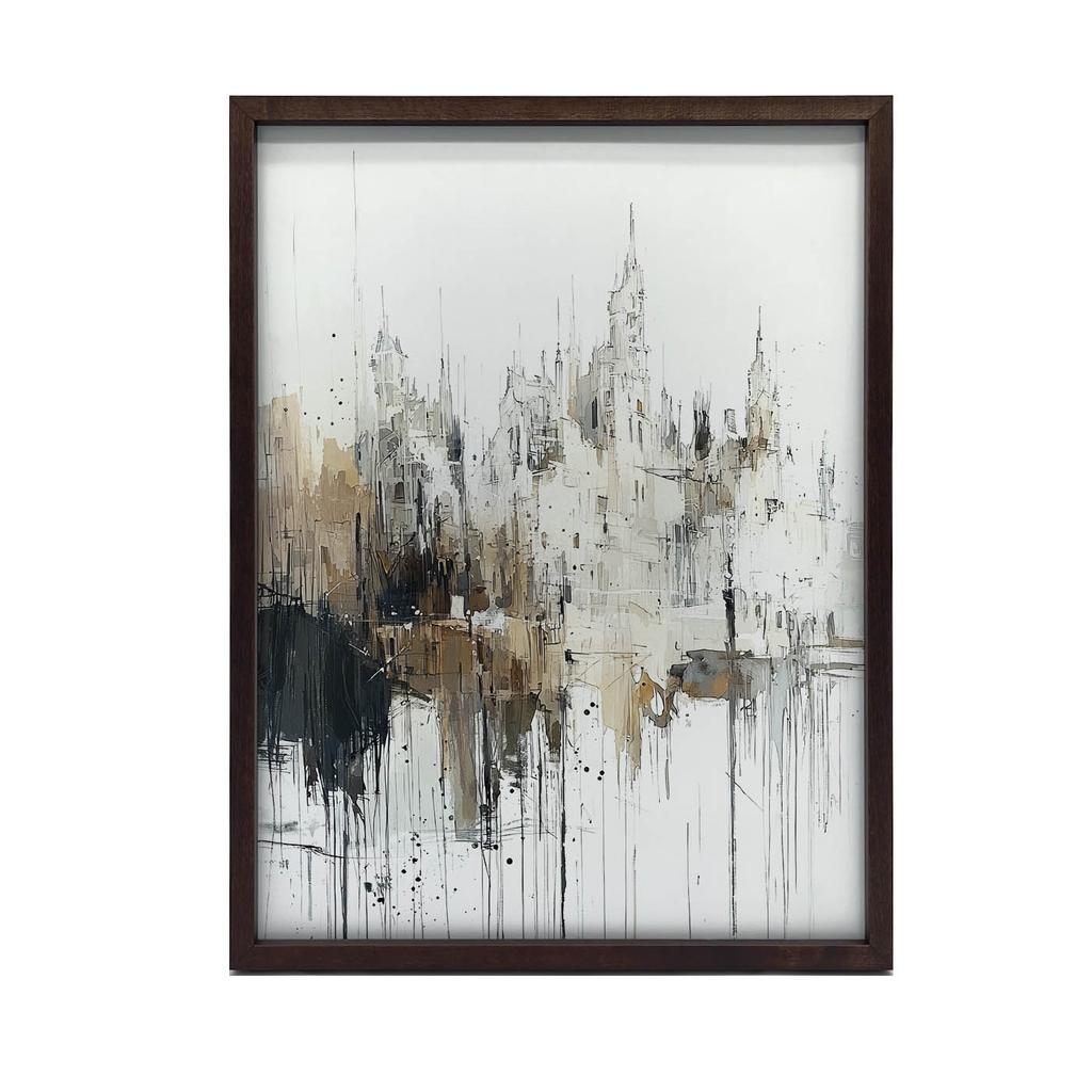 Drip Art: Gotycki Krajobraz Drip Art: Gotycki Krajobraz, 30X40 Cm, Bez Ramy, Płótno Premium Na Blejtramie