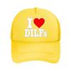 Ich liebe Dilfs Kühnes Humor Design Netz-Baseballkappe Für Damen Unisex FeUnisex Strand-Dad-Hut Hip Hop