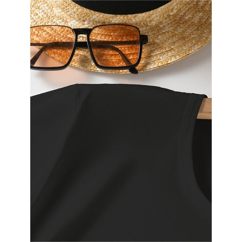 European Size Single-Piece Women'S Short Sleeve T-Shirt | Trendy Art Cat and Dog Print, Breathable High-Stretch Crew Neck