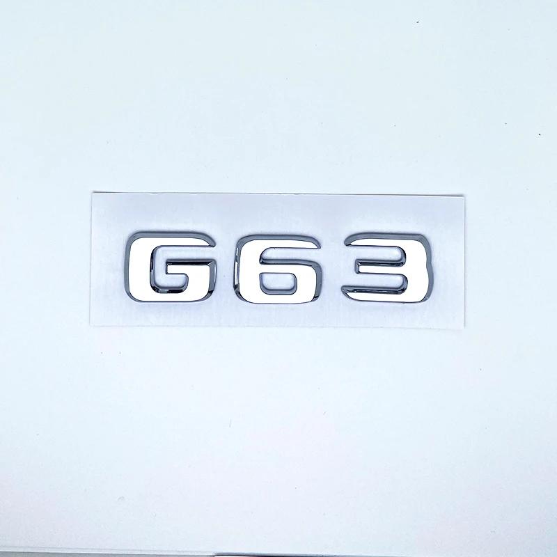 AABGR1 2017 Flat Letters G63 G65 V8 Biturbo V12 Biturbo Emblem for Mercedes Benz W463 Car Side Fender Trunk Nameplate Logo Sticker