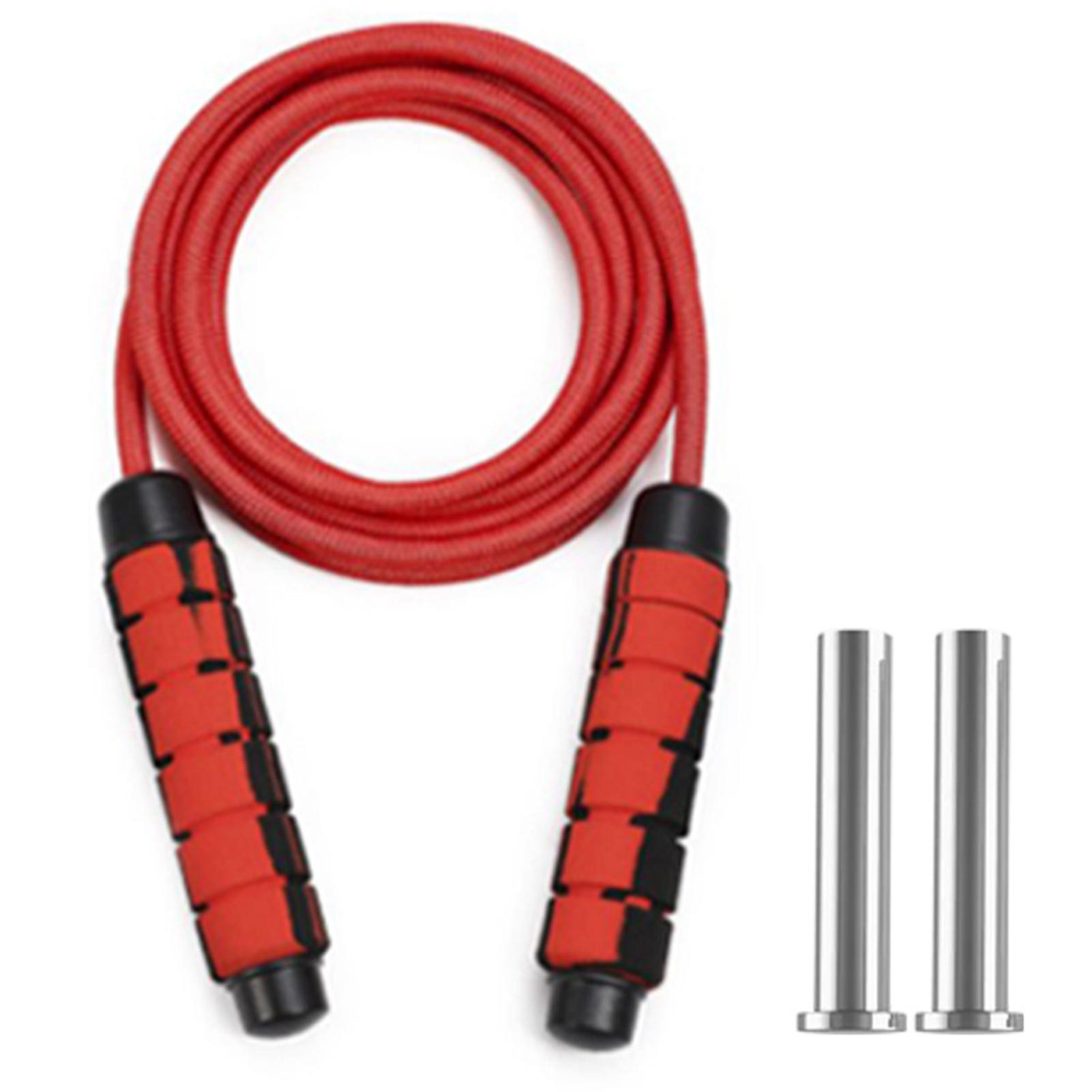 

Практичная противоизносная, экологически чистая смелая скакалка, проволочная скакалка с несущим блоком, спортивные товары красный