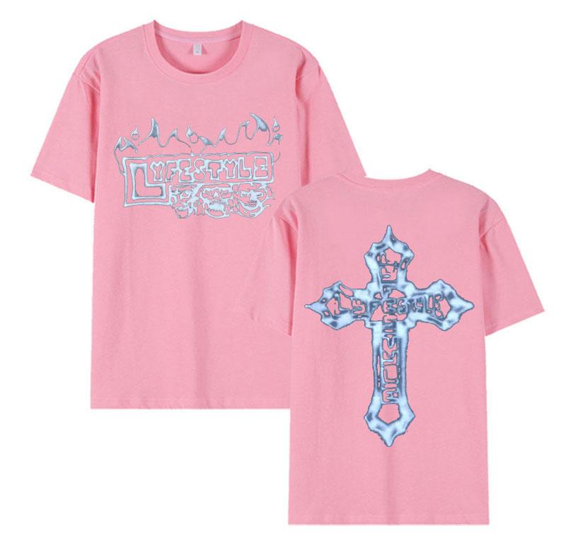 Rapper Yeat Lyfestyle Grafická trička s kostrou Pánské hip hopové gotické tričko s krátkým rukávem Retro nadrozměrná bavlněná trička Streetwear