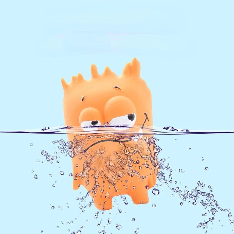 Dog Chew Toy Squeaky Ball Teeth Care Big Eye Monster Rubber Latex Interactive Training Puppy Pet Supplies