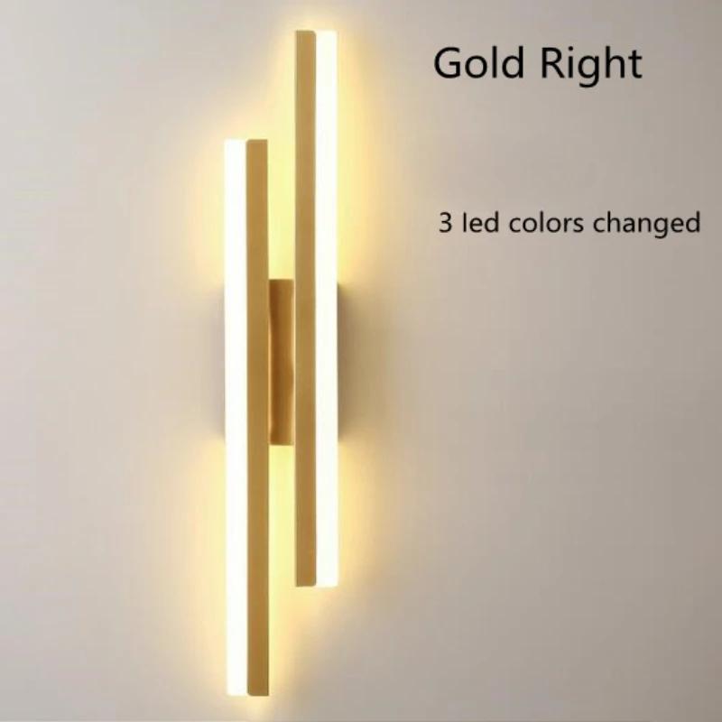 

Скандинавська Золота Світлодіодна Настінна Лампа Бра Сучасна Міцна Акрилова Абажур Внутрішнє Освітлення для Вітальні Спальні Приліжкова Світлова Арматура Tri-color