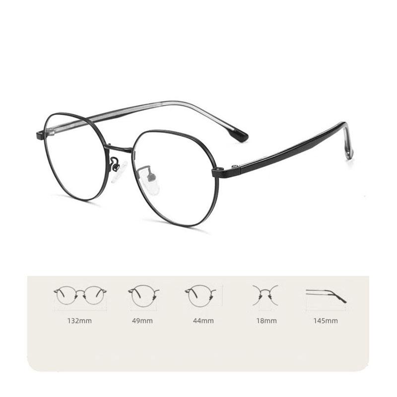 New Multilateral Myopia Glasses Frame For Women With Irregular Street Photography Anti-blue Light Glasses MH9055