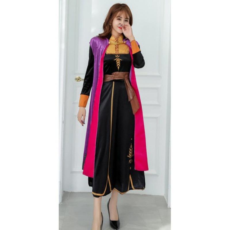 Frozen Adult Dress Queen Elsa Princess Dress Elsa Dress Anna Performance Costume Veil Dress