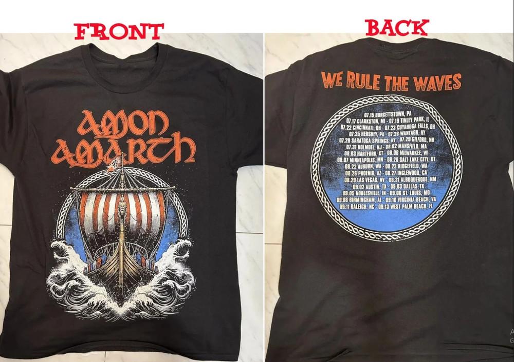 Amon Amarth 2025 USA Tour Tshirt size S5XL Unisex T-Shirt L