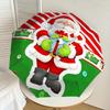 1pc Santa Claus Fashionable Automatic Opening/Closing Folding Umbrella with 8 Iron Bones, Plastic Handle yy251015005
