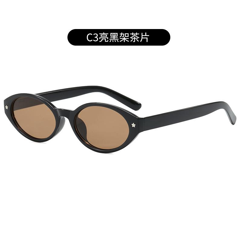 

Trendy Small Oval Designer Sunglasses Women Luxury Brand Retro Black Shades Glasses Ladies Goggle Uv400 Eyewear