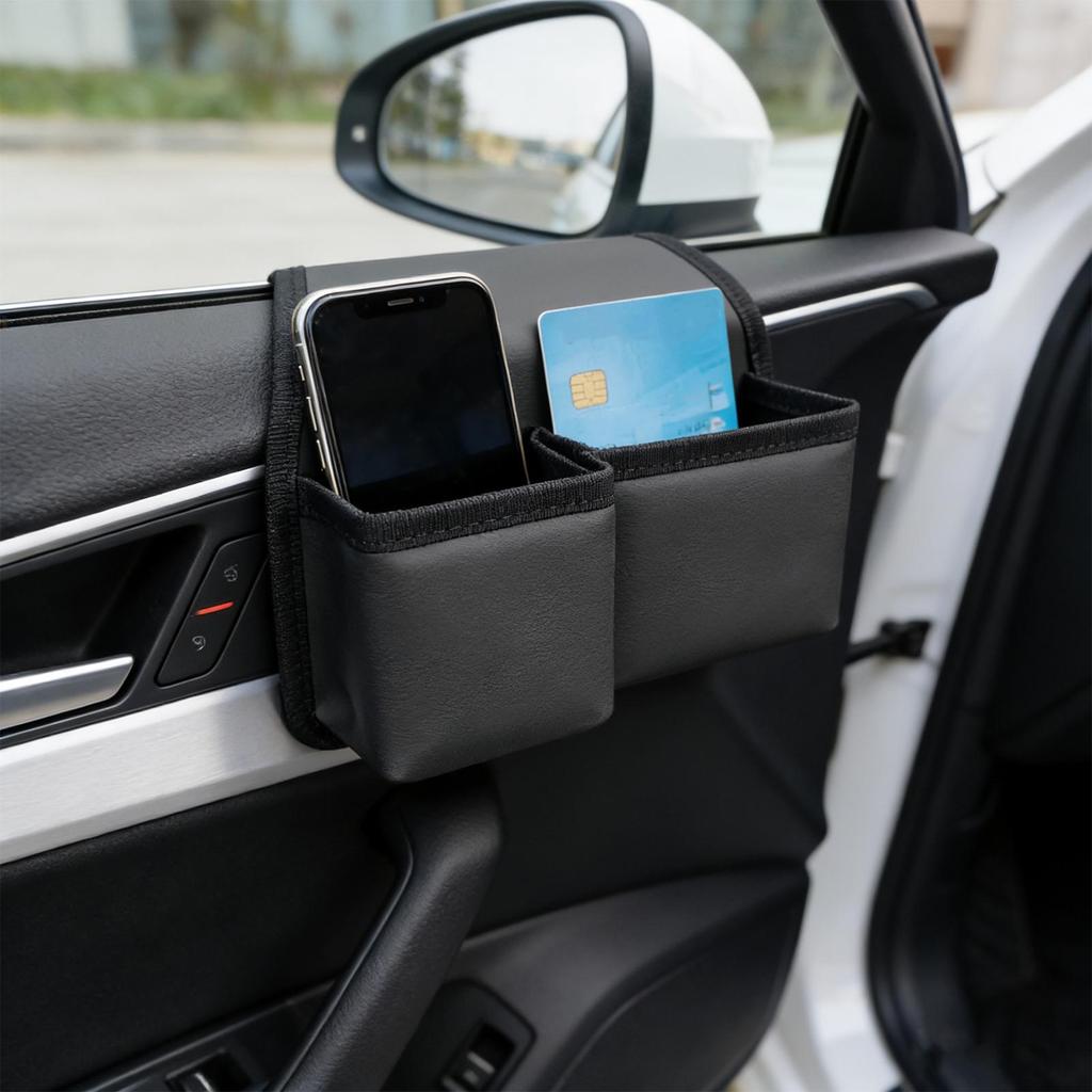 Car Window Side Storage Cup Holder Pockets Car Window Armrest Storage Box For Driver Truck SUV Van Interior Trip Road Camping