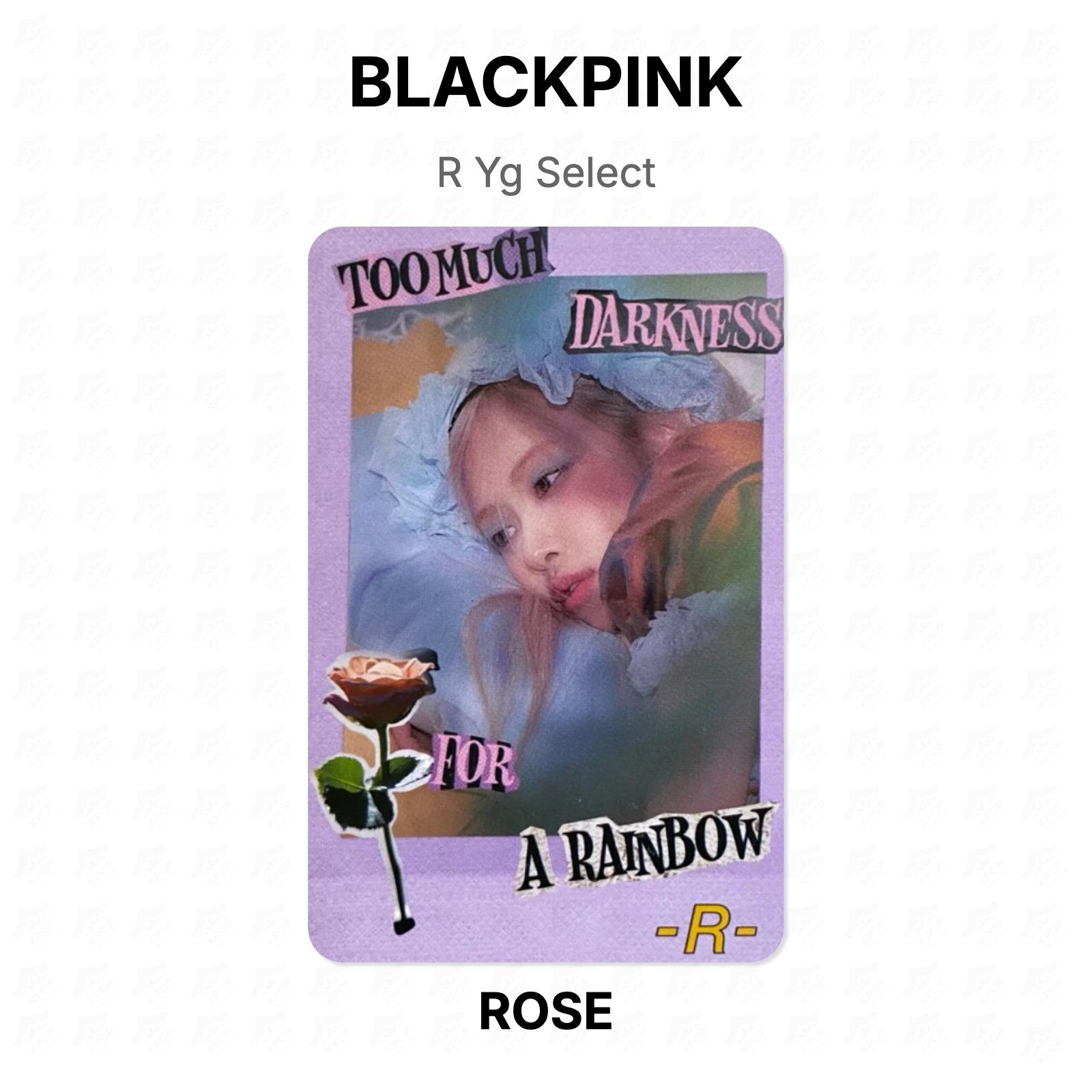 BLACKPINK R Yg Select Official Photocard ROSE 02