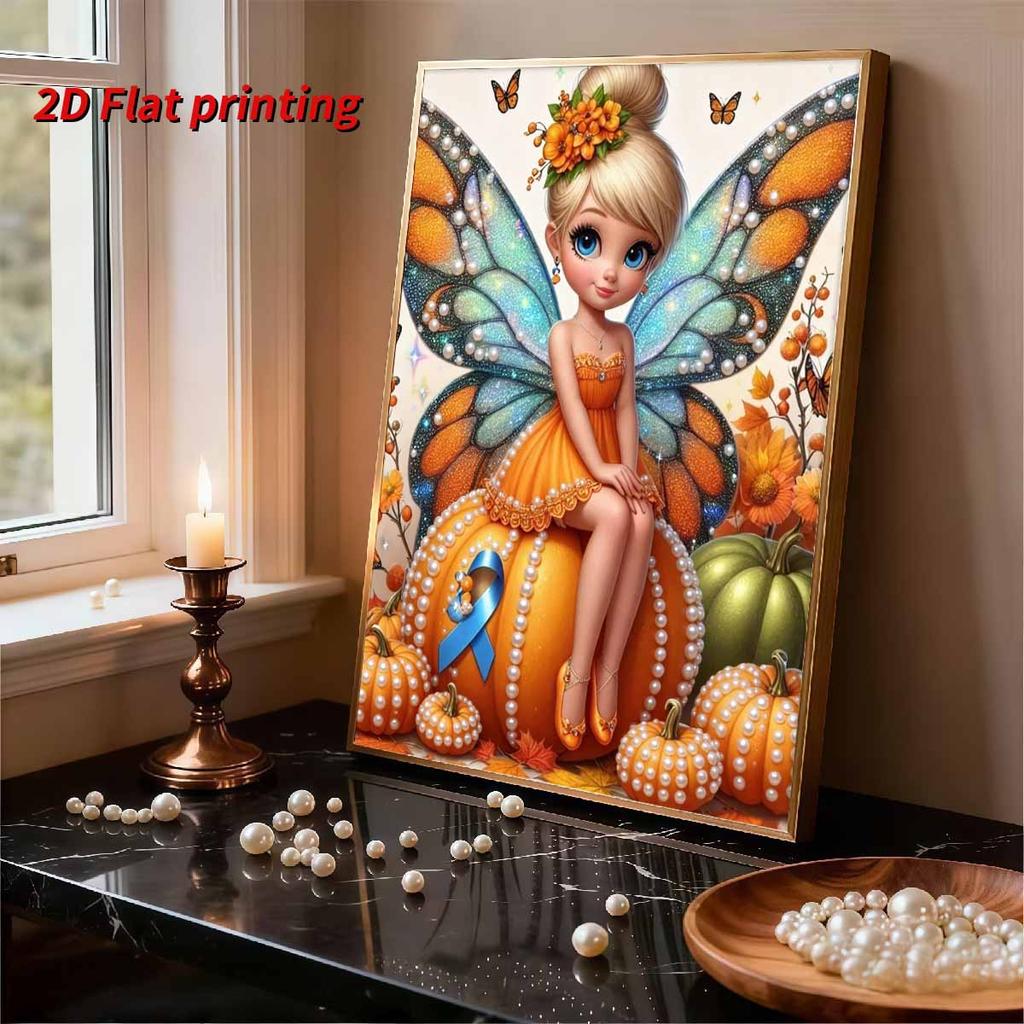 Disney Magical Fairy Little Dingingdong Pearl DIY Art Painting Wall Decor Handmade Gift for Home or Office Decoration