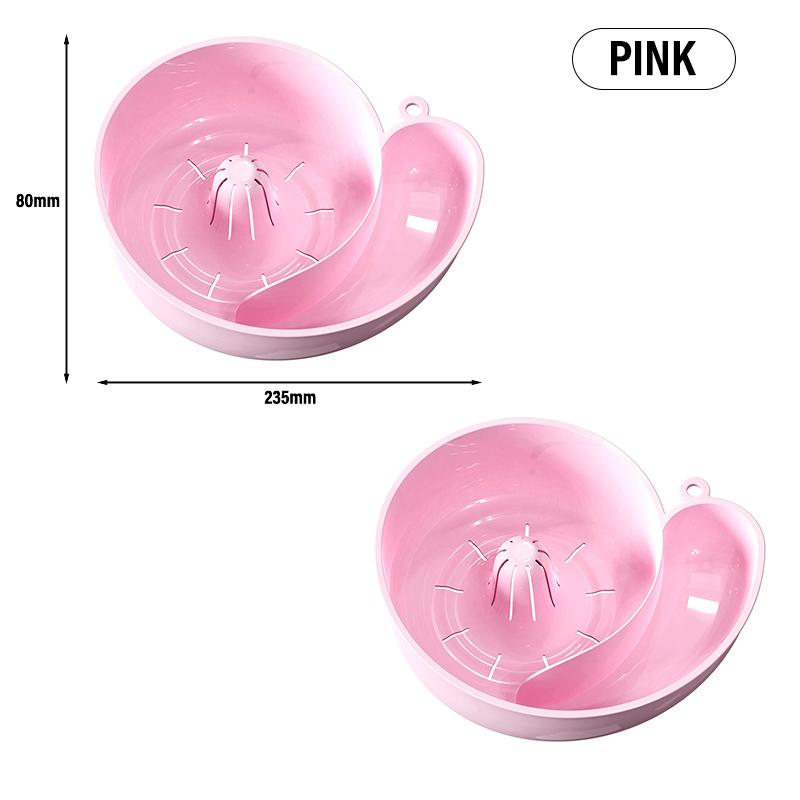 New Snail Shape Fruit Drainer Basket Reusable Kitchen Vegetable Washing Basin Multi-functional Automatic Rotation Clean Tools