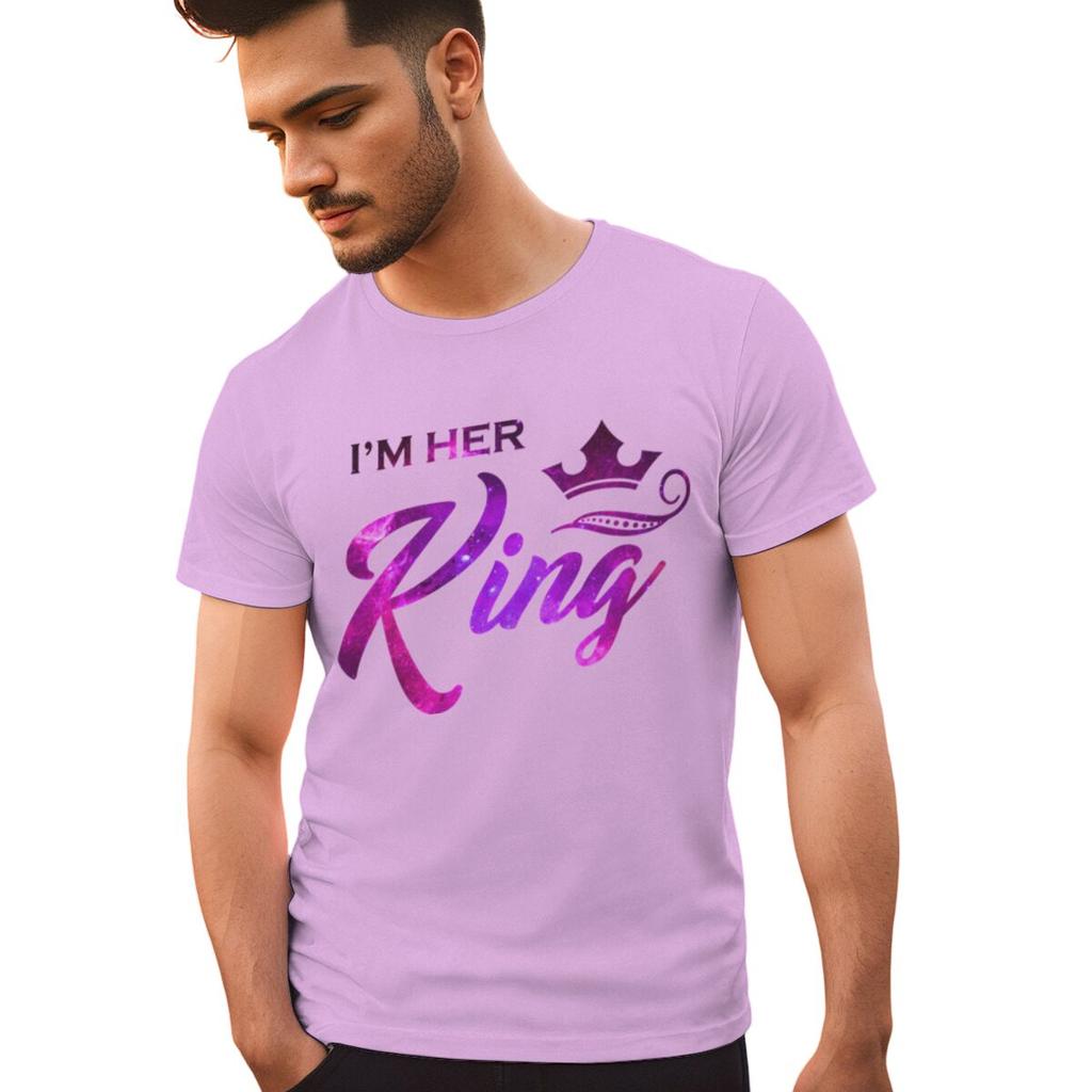 Vintage Starry Sky Style Im His QueenHer King T Shirt Women Men Fashion Crown Matching Tshirt Sweet Valentine Gifts Tshirts