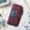 Fashion Astronaut Pattern Long Wallet Portable Slim Daily Purse for Women
