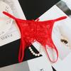 Open Crotch Mesh Lace Briefs Hollow-out Women's Thong Fashion Lace Seamless Panties  Summer Spring