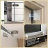 1/3/5/10PCS L-shaped Magnetic Door Closer Self-adhesive Invisible Cabinet Door Suction Wardrobe Magnetic Strip Patch Door Stopper